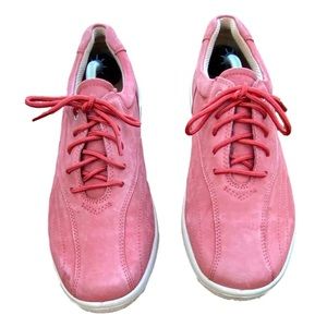 Lace Up Leather Sneakers - Size 8